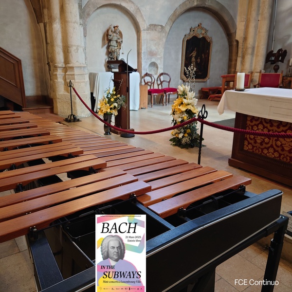 Christopher Hastings - LIVE BitS 2025 - Église St-Michel Luxembourg - BACH Choral (arr.marimba)